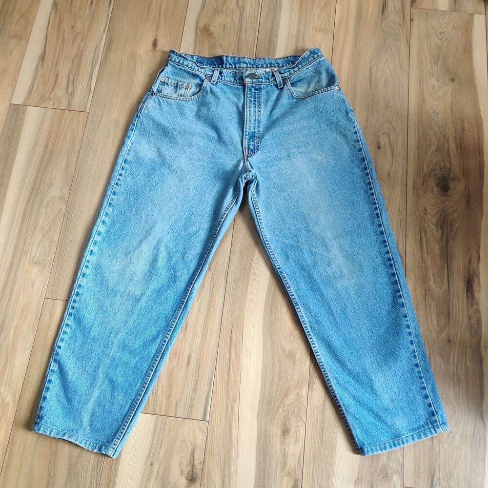 Vtg Levi's 560 Jeans Mens 34x28 Blue Loose Fit Tapered Leg Cotton Denim 90s Y2K